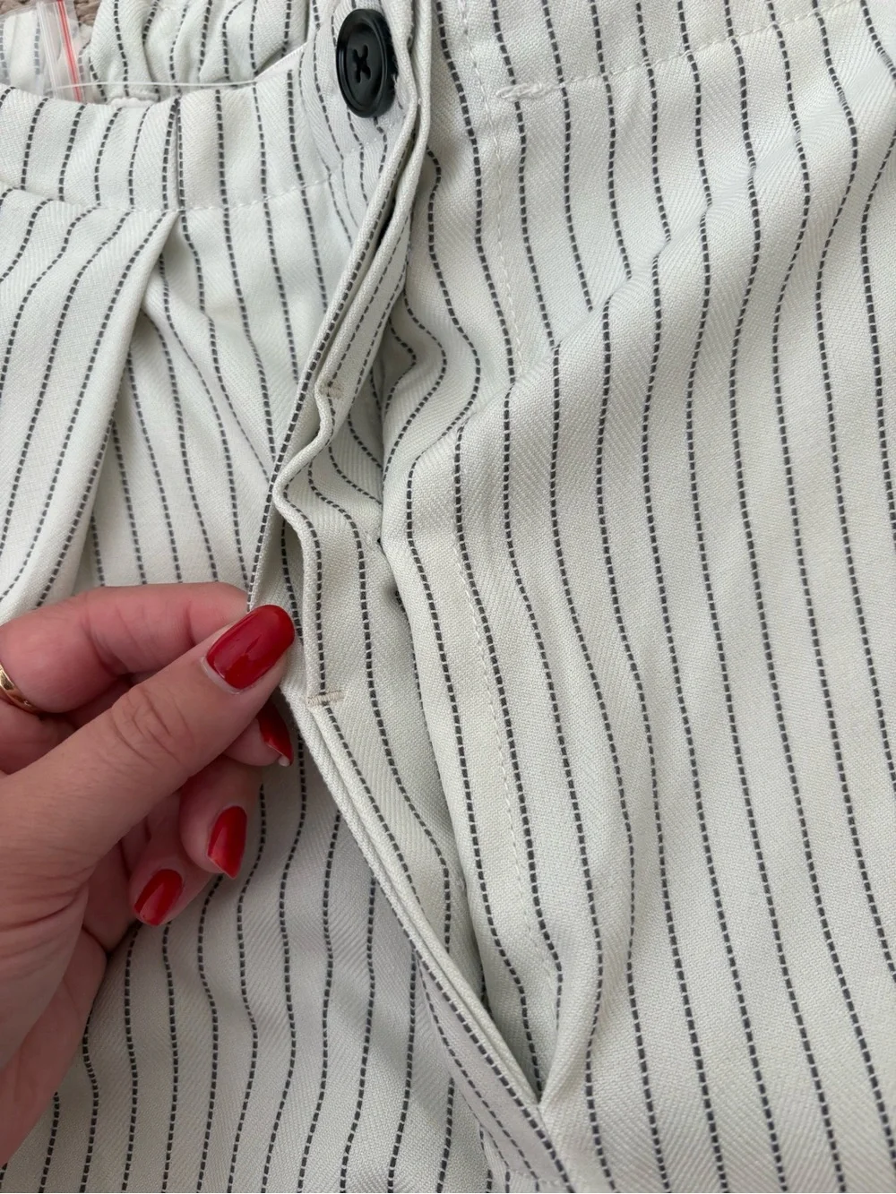 NWT Free People Pin Striped Trouser Pants Size Large